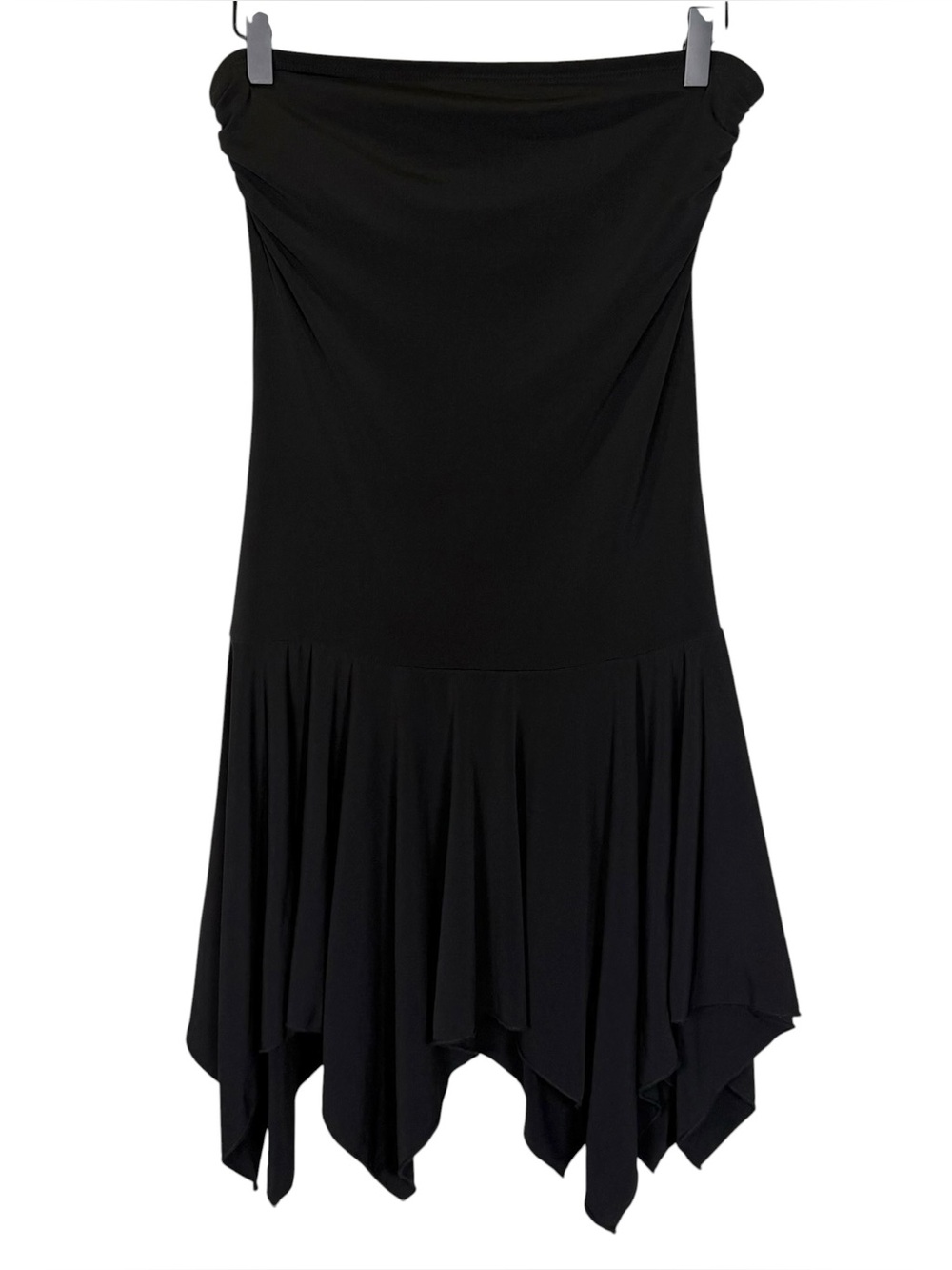 Hot Kiss Size M Vintage Y2K Strapless Asymmetric Hem Whimsigoth Fairy Mini Dress